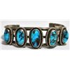 Image 1 : Old Pawn Turquoise Sterling Silver Cuff Bracelet