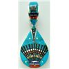 Image 1 : Navajo Multi-Stone Pendant - Erwin Tsosie