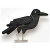 Image 1 : Zuni Multi-Stone Raven Pendant & Pin - Stephan Lonjose