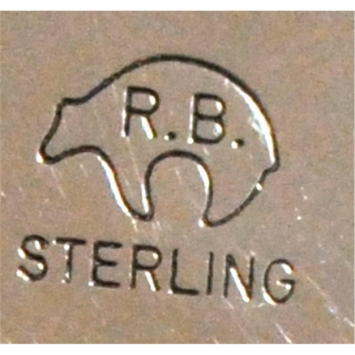 Navajo Turquoise & Tiger's Eye Claw Sterling Silver Bear Pendant RB