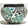 Image 1 : Acoma Pueblo Green Turtle Etched Pottery - Jae