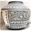 Image 2 : Acoma Bear & Hawk Shared Face Etched Pottery - Robin N Sanchez