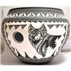 Image 1 : Acoma Wolf & Moon Etched Pottery - Robin N Sanchez