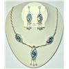 Image 1 : Zuni Opal Necklace & Earrings Set - Amy Quandelacy