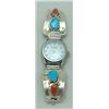 Image 1 : Zuni Coral and Turquoise Women's Watch - Effie Calavaza