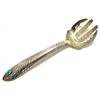 Image 1 : Old Pawn Spider Web Kingman Turquoise Sterling Silver Serving Fork