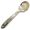 Image 1 : Old Pawn Spider Web Kingman Turquoise Sterling Silver Serving Spoon