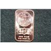 Image 1 : 2012 Copper Ingot, .999 fine 1 oz.