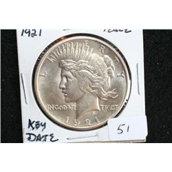 1921 Peace $1, keydate