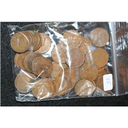 Wheat Bank penny, various dates & conditions, lot of 50