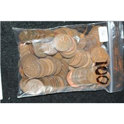 Canada 1 cent, various dates & conditions, lot of 100