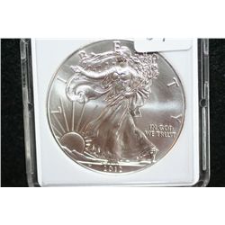2012 Silver Eagle $1, MCPCG graded MS70