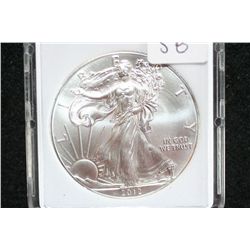 2012 Silver Eagle $1, MCPCG graded MS70