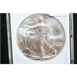 2012 Silver Eagle $1, MCPCG graded MS70