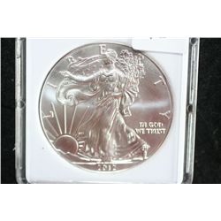 2012 Silver Eagle $1, MCPCG graded MS70