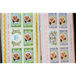 1973 Honeymoon Dec 1973, 35 cent Princess Anne & Capt Mark Phillips Antigua postal stamps, lot of 10