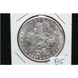1887-S Silver Morgan $1, XF