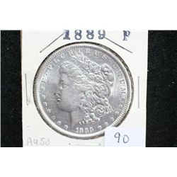 1889 Silver Morgan $1, AU50