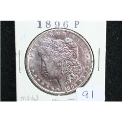 1896 Silver Morgan $1, MS63