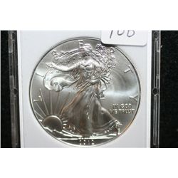 2012 Silver Eagle $1, MCPCG graded MS70