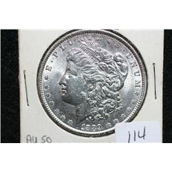 1889 Silver Morgan $1, AU50