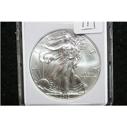 2012 Silver Eagle $1, MCPCG graded MS70