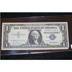 1957 US Silver Certificate $1, Blue Seal, #K69247145A
