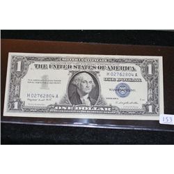 1957-A US Silver Certificate $1, Blue Seal, #H02762804A