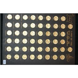 1974 Land of the USA State penny collection, complete