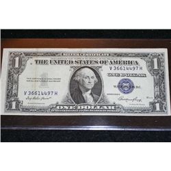 1935-E US Silver Certificate $1, Blue Seal, #V36614497H