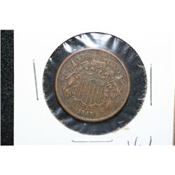 1865 Two Cent piece