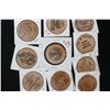 Image 1 : Wooden Nickel, various vendors & dates, lot of 10