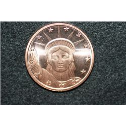 2011 Copper Round, .999 fine 1 oz.