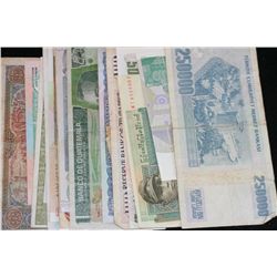 Foreign Bank Note, various dates & conditions, lot of 25