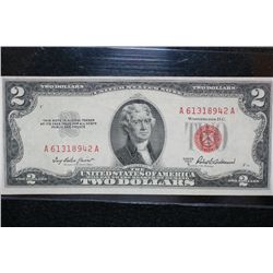 1953-A US Note $2, Red Seal, #A61318942A
