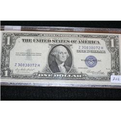 1935-E US Silver Certificate $1, Blue Seal, #Z30838072H