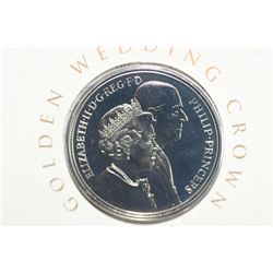 1997 Golden Wedding Crown commerative 5 pound coin, cupro-nickel alloy