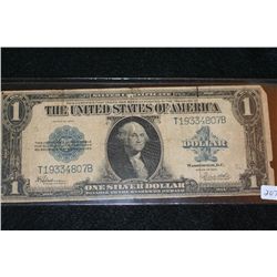 1923 US Silver Certificate Lrg $1, Blue Seal, #T19334807B