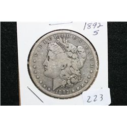 1892-S Silver Morgan $1