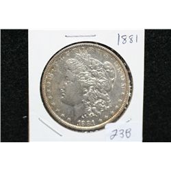 1881 Silver Morgan $1