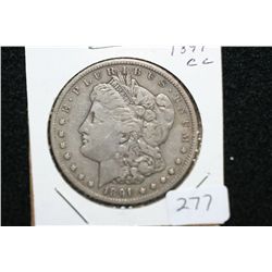 1881-CC Silver Morgan $1