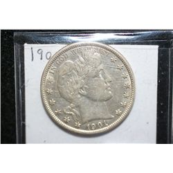 1901 Barber half dollar