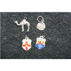 Sterling Silver Charm, lot of 4