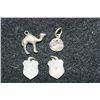 Image 2 : Sterling Silver Charm, lot of 4