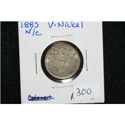 1883 V-Nickel, no cents