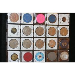 Various Trade Tokens & Casino Chips, lot of 20