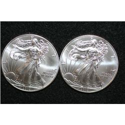 2012 Silver Eagle $1, lot of 2