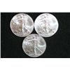 Image 1 : 2012 Silver Eagle $1, lot of 3