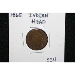 1865 Indian Head penny