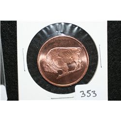 2011 Copper Round, .999 fine 1/4 oz.